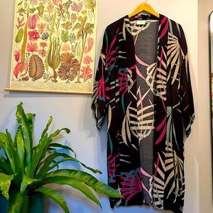 Maeve palm print duster- has pockets!